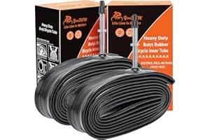 YunSCM 2PCS 45/62-622 Engrosar cámaras de Aire 28/29x1.75/1.95/2.10/2.25/2.40 FV48mm Presta compatibles 28/29 Pulgadas Bicicleta cámaras de Aire Vélo de Route, VTT, vélo électrique