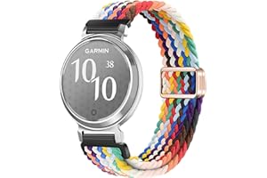 GIOPUEY Paski kompatybilne z Garmin Lily 2, miękki nylonowy tkany pasek [unisex] [Oddychający]