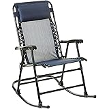 Amazon Basics - Sedia a dondolo pieghevole, Blu