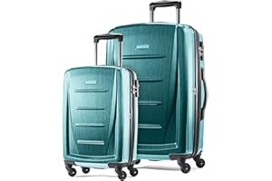 Samsonite Winfield 2 - Bagaglio rigido con ruote girevoli, Verde cactus., 2-Piece Set (20/24), Winfield 2 - Bagaglio rigido con ruote girevoli