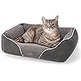 Pecute Cuccia Gatto Letto per Cani Piccoli Gatti Peluche Ultra-Morbido Rettangolare Lavabile in Lavatrice (S)…