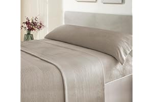 Victorio & Lucchino Juego de Sábanas Coralina Canale, térmica para Invierno - Modelo Adriana (Lino, 150 cm)