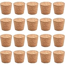 20 Tappi Di Sughero Per Vino Naturali | Morbidi E Conici | Per Bottiglie Di Vino E Birra - Foto 4