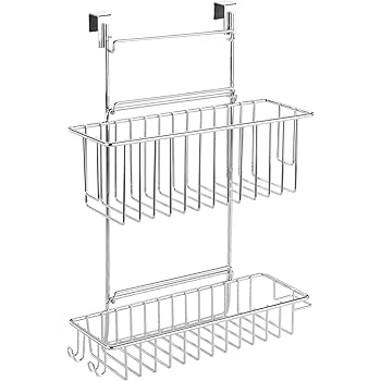 Schrankkorb zum Einhängen - Metall - weiß - Regalkorb