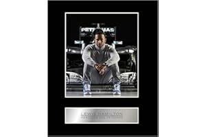 ICONIC PICS Lewis Hamilton Signed Mounted Photo Display Mercedes #3 Autographed Gift Picture Print