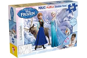 Lisciani - Disney Frost Elsa - Golvpussel med 108 Bitar - Från 3 År