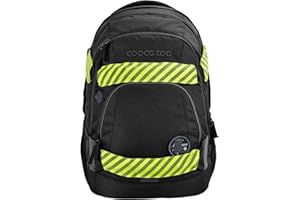 coocazoo Neon Pull-Over-Set, Yellow, gelb, Reflektorüberzug mit auffälligen Signalfarben, passend für coocazoo Mate, Joke & Porter