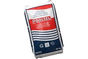 well2wellness Poolsalz 25kg, Poolsel für Salzelektrolyse, Salz für Schwimmbäder, Schwimmbecken & Pools, Keine Zusatzstoffe, Hautfreundliches Wasser, Sauberes Wasser, Wasserreinigung Pool