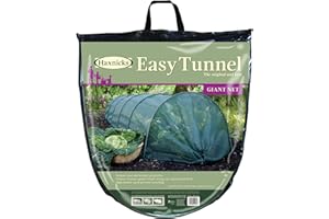 TIERRA GARDEN Haxnicks Giant Easy Tunnel Net For Larger Plants | Ready To Use Fold Out Design Shade Garden Tunnel | Birds Insects Harsh Weather | Prevents Scorching In Warmer Months | L300 x W60x H45cm Gtun030101
