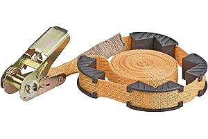 kwb Sangle de Serrage avec cliquet et mâchoires de Protection, 5 m x 25 mm, polypropylène (PP), résistante, testée TÜV/GS, optimale pour Le Serrage Lors du Collage