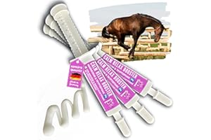 EMMA Magnesio Cavallo 3*30ml Pasta Calmante per Cavalli I Rilassamento Calma Booster I Anti-Stress Calmante Nervi I L-Triptofano I per Ansia Trasporto, Pasta di Magnesio Serenità Cavallo Nervoso Alta Dose