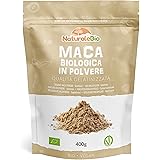 Maca Peruviana Biologica in Polvere 400g. Naturale e Pura, Prodotto in Perù dalla Radice di Maca Bio - Gelatinizzata - Natura