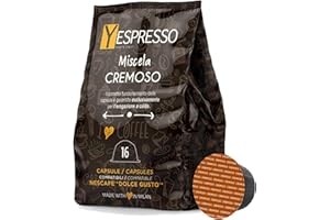 YESPRESSO 160 Capsule Compatibili con Dolce Gusto Nescafè Miscela Cremoso - 10 confezioni da 16 capsule