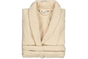 BOSKIMO Peignoir de Bain Unisexe 100% Coton - Peignoir Doux et Absorbant pour Homme et Femme - Avec Capuche