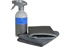 ‎JUSTSWAG Lackreinigungs-Set - Liquid Elements Clay Mitt Knethandschuh + Koch Chemie Clay Spray 500ml + ADVANTUSE Mikrofasertuch 1 STK.