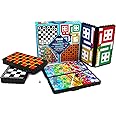 abeec 4 Mini Magnetic Games – 4 x Travel Games Includes Chess, Snakes And Ladders, Ludo & Draughts – Plane Activities For Kids - Travel & Pocket Games - Mini Travel Games