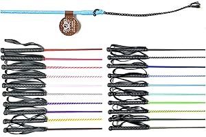 JA Horse Reitgerte Kinderreitgerte Dressurgerte Gerte mit Gummigriff und Handgelenkschlaufe 75/90 / 100 cm (75 cm, hellblau)