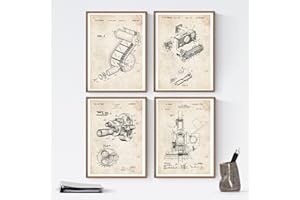 NACNIC Set Imprime Photographie brevet 250 gr A4 Taille - Noir