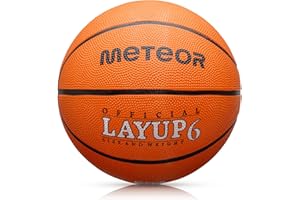 ‎METEOR Piłka Do Koszykówki Trwała Piłka Do Kosza Rozmiar 5 6 7 dla Dzieci Młodzieży Dorosłych do Treningu Koszykówki Basketball METEOR