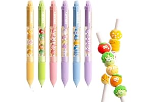 Alihoo Radierbarer Kugelschreiber, 6 Stück Radierbare Stifte,Tintenroller Radierba, 0,5mm Blau Radierbare Stifte Set,Radierbarer Gelschreiber