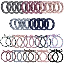 40 Stück Geflochtene Haargummis, Elastisch, Mehrfarbig, Für Dicke & Dünne Haare, 5 Cm Durchmesser