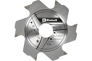Einhell fräsblad 100 x 22 x 3,8 mm platt plugg fräs tillbehör (Ø 100 x 22 x 3,8 mm, 6 tänder, lämplig för Einhell platt plugg