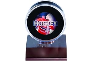 Ultra Pro NHL Dark Wood Puck Holder, Small, Clear