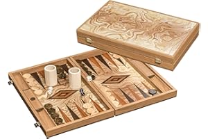 Philos 1820 - Backgammon Marmana - Familien Standardspiel, groß