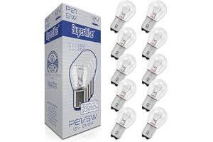 Superlite uppsättning av 10 P21/5 W extra halogenlampor för Night Vision-sortimentet. E1 R37/03-godkännande och RoHS- och CE