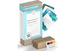 ‎SCHREIBLICHKEIT Schreiblichkeit® 55 Motivationskarten [EDITION 2024/2025] Impulskarten mit Affirmationen für Motivation & Achtsamkeit | Achtsamkeitskarten | Affirmationskarten | Mutmachkarten | Manifestationskarten