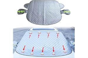 AUIRSHIKY Protector de Parabrisas, Imán Cubierta de Parabrisas Coche, Protege de Rayos Antihielo y Nieve, UV, Lluvia, Proteger el Parabrisas del Automóvil de Heladas y Altas Temperaturas