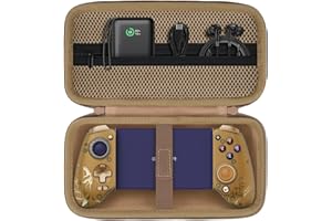 Aenllosi Étui Rigide Compatible Avec GameSir G8 Plus Bluetooth Mobile Manette, Non Compris GameSir Manette, Or Sable (Étui Uniquement) [PlayStation]