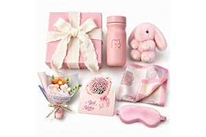 Gift Baskets for Women, 7pcs Unique Birthday Gifts for Women, Best Friend Birthday Christmas Gift, Get Well Soon Gift Basket Sending Sunshine Cheer Up Box for Sister Friendship - BRIGHTEN UP HER DAY