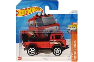 Hot Wheels - ´57 Jeep FC - HW Hot Trucks 3/10 - HTD21 - Short Card - Pickup - czerwony - Mattel 2024 - 1:64