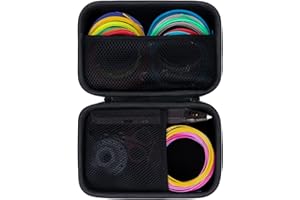 Lebakort Hard Case Compatible with SCRIB3D P1 3D Printing Pen / MYNT3D Super 3D Pen / 3Doodler Start 3D Printing Pen - Black (Only Case)