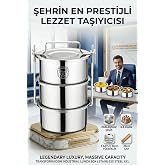 Transformacion Sefer Tası End&uuml;striyel Yemek Kabı 430 Paslanmaz &Ccedil;elik XXL 20X10 CM 720829