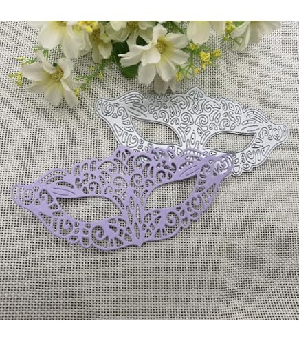 MAYJOYDIY Fustelle In Metallo Per Mascherine E Farfalle | 3 Modelli Per Scrapbooking, Biglietti E Carnevale