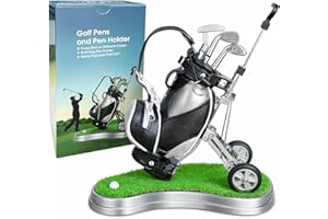 10L0L Porte-Stylo de Golf avec 3 stylos de Club de Golf - Cadeau Unique pour Les Fans de Golf et Les collègues