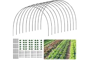 YEJAHY Lot de 30 tunnels de plantation, pneus de serre, tunnel en film, arche pour plate-bande surélevée, tunnel de jardin, pneus de jardin, plate-bande surélevée, cerceaux de serre, tunnel de serre