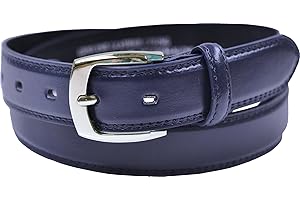 Ossi Ceinture de costume doublée en cuir pour homme 28 mm