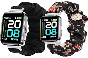 Blueshaweu ID208 Plus Watch Fabric Elastic Scrunchie Elastic Watch Band Kids Girls Cute Replacement Straps Compatible for Quican ID208 Plus 1.8",aeac ID208 Plus,WMK ID208 Plus
