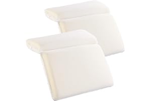 newgen medicals Badekissen: 2er-Set Badewannen-Kissen aus Schaumstoff (Bad-Kissen, Rückenkissen Badewanne, Badewannenablage)
