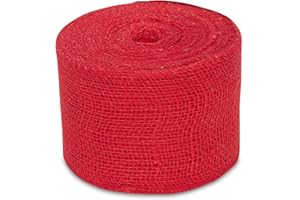 WINDHAGER Jute-Wickelstreifen 10cm x 25m rot
