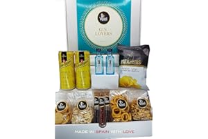 Valeli, Cesta Regalo Gourmet: 2 Gin Bombay Sapphire 5cl,kit de botánicos para ginebra.2 tónica 33cl y aperitivo frutos secos y snacks. Regalo para hombre, mujer,cumpleaños,Navidad,San Valentin
