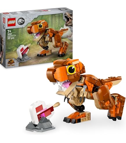 T-Rex Vélociraptor En Micro-briques – 1457 Pièces – Modèle Préhistorique Réaliste – Jouet éducatif 6 Ans+ – Cadeau Anniversaire