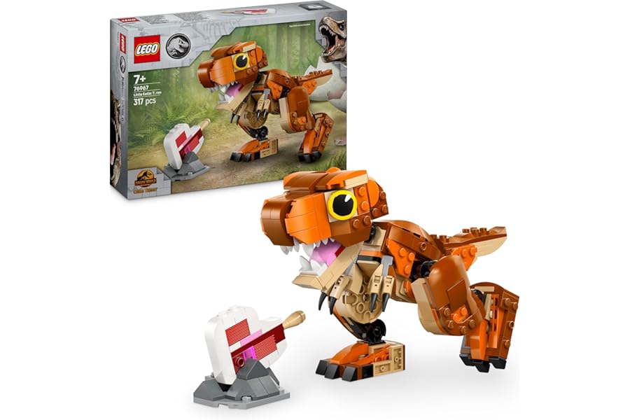 LEGO Jurassic World Little Eatie: T. Rex Figure - Dinosaur Toy for 7+ Year Old Boys & Girls, with Movable Jaws, Head & Tail - Dino Gift for Kids 76967