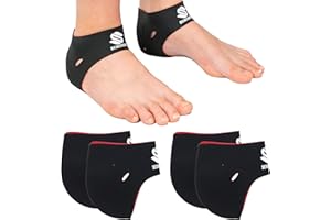 Generico SERENDIA Proteggi Tallone per Scarpe – Cuscinetti in Neoprene Anti-Sfregamento e Anti-Urto, Set 4 Pezzi