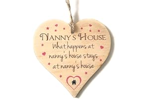 MAISIE MOO GIFTS LIMITED Nanny Wooden Sign Cute Hanging Plaque Sentimental Saying Gift