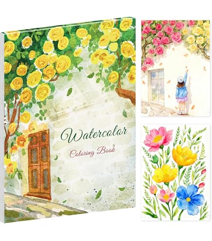 Kit D’aquarelle Complet Magnocraft – Bloc Floral, Exercices Guidés Pour Débutants Et Artistes