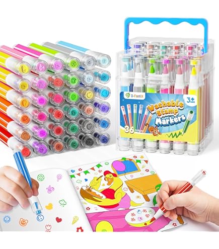 Lot De 120 Feutres Pointe Fine 2,5 Mm PRIMO – Lavables, 12 Couleurs, Valisette, Pour Enfants Dès 3 Ans, Made In Italy